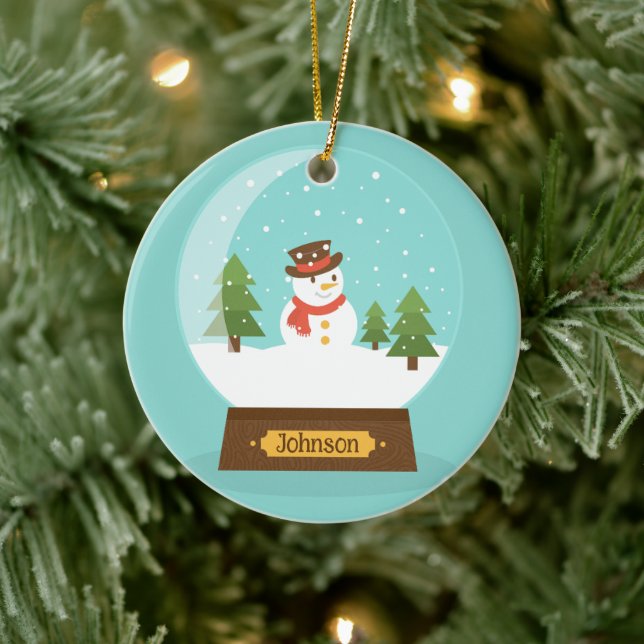 FUN! Snowman Ornament - Personalisiert - Name hinz (Baum)