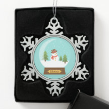 FUN! Snowman Snowflake - Personalisiert - Name hin