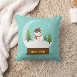 FUN! Snowman Throw Pillow - Name Personalisiert hi Kissen