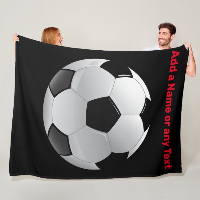 Fun Soccer Ball Fleece Throw Blanket (Beispiel)