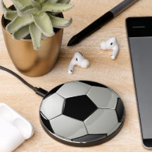 Fun Soccer Ball Moderne Noir et Blanc