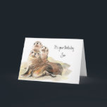 Fun Son "Erwachsen nicht" Niedliche Siegel Karte<br><div class="desc">Fun Son Birthday "Don't Grow Now" Niedliche Siegel</div>