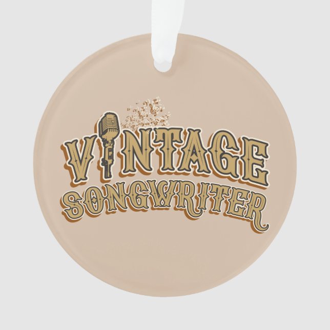 Fun Songwriter Lyricist Novelty Typografy Ornament (Vorderseite)