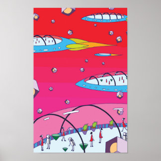 Fun space journey aboard a fleet of ships. poster