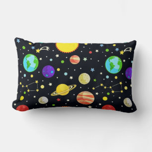 Fun Space Pattern Lendenkissen