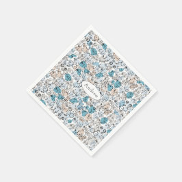 Fun Spaß Blue Mum Serviette