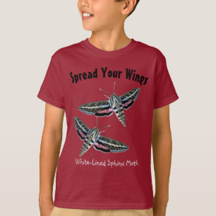 Fun Sphinx Moth Insect Foto Frontvorlage T-Shirt