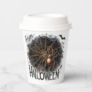 Fun Spider Halloween Paper Cup Pappbecher