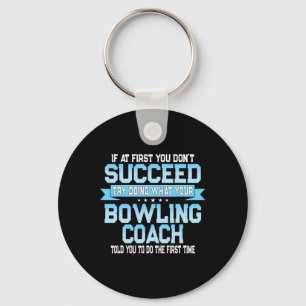 Fun Sport Coach Geschenk - Funny Bowling Coach Spr Schlüsselanhänger