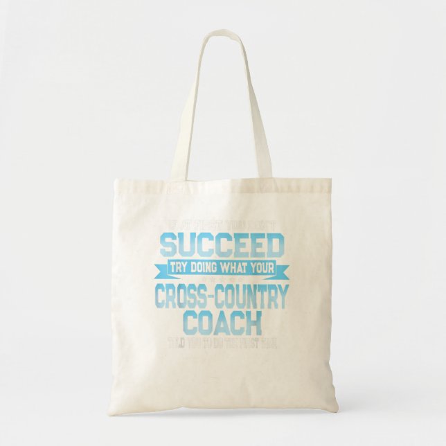 Fun Sport Coach Geschenk Funny Cross Country Spric Tragetasche (Vorne)