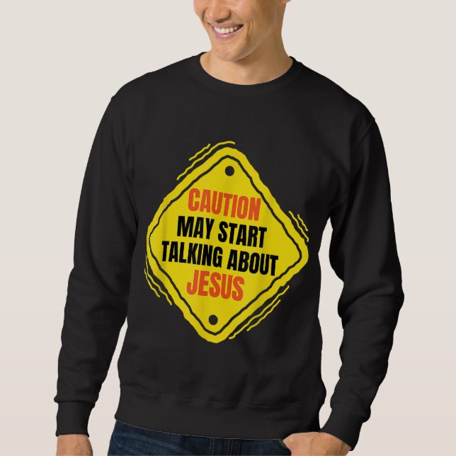Fun Sprichwort Funny Jesus Meme Sweatshirt (Vorderseite)