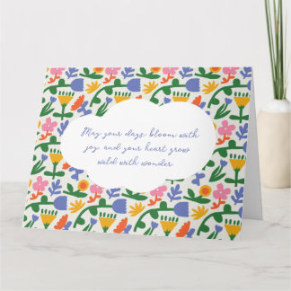 Fun Spring Floral Muster Karte