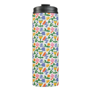 Fun Spring Floral Muster Thermosbecher