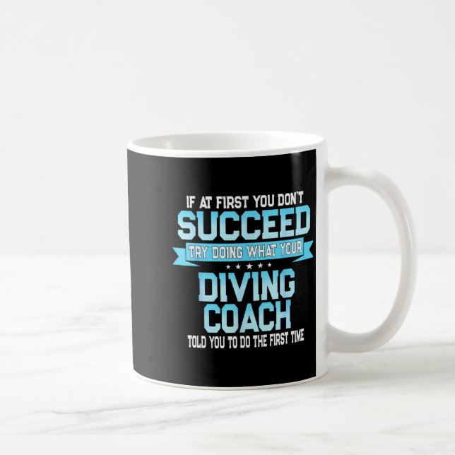 Fun Srt Coach Meme - Funny Diving Saying  Kaffeetasse (Rechts)