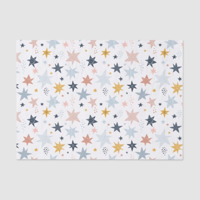 Fun Star Muster Seidenpapier (Vorderseite)