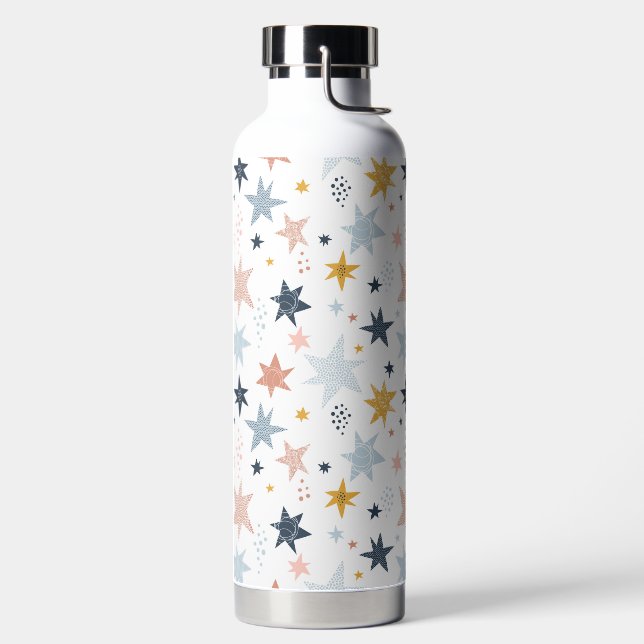 Fun Star Muster Trinkflasche (links)