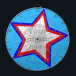 Fun star rot & blau fügen Sie Ihr eigenes Foto Dar Dartscheibe<br><div class="desc">Ein lustiger Star Foto Dartboard in Rot und Blau. Designed for you to add in the Foto Ihrer Wahl. Hergestellt von Sarah Trett. Ich würde ein lustiges Geschenk für einen Freund oder den Chef machen.</div>