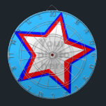 Fun star rot & blau fügen Sie Ihr eigenes Foto Dar Dartscheibe<br><div class="desc">Ein lustiger Star Foto Dartboard in Rot und Blau. Designed for you to add in the Foto Ihrer Wahl. Hergestellt von Sarah Trett. Ich würde ein lustiges Geschenk für einen Freund oder den Chef machen.</div>