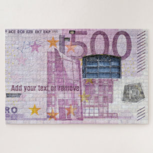 Fun Street Art Graffiti einer Banknote von 500 Eur