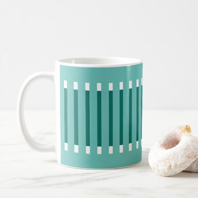 Fun Strip Design Kaffeetasse (Mit Donut)