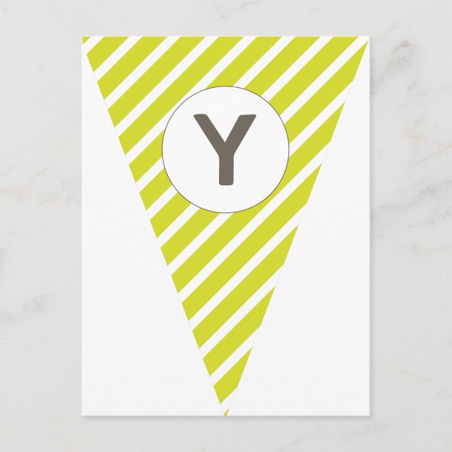 Fun Strip Limes Green benutzerdefinierbare Flag Bu Postkarte (Vorderseite)