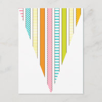 Fun Strip und Polka Dot farbenfrohe Flag Bunting