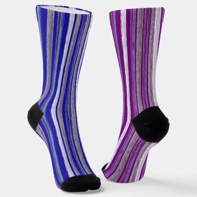 Fun Stripes sind ungleichmäßige Socken (Gewinkelt)