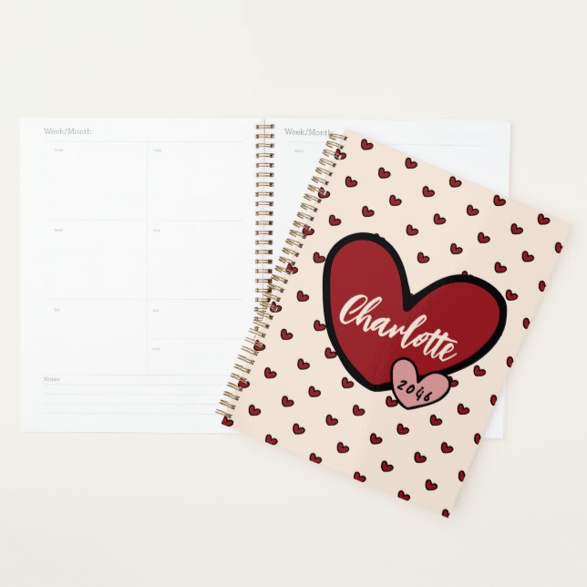 Fun Stylist Sweet Heart Muster Geschenke Geschenke Planer (Anzeige)