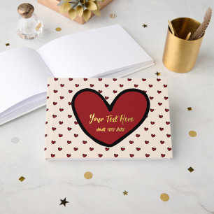 Fun Stylist Sweet Heart Party Vorlage Gästebuch