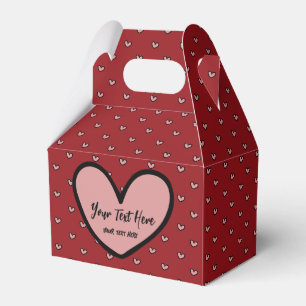 Fun Stylist Sweet Heart Party Vorlage Geschenkschachtel