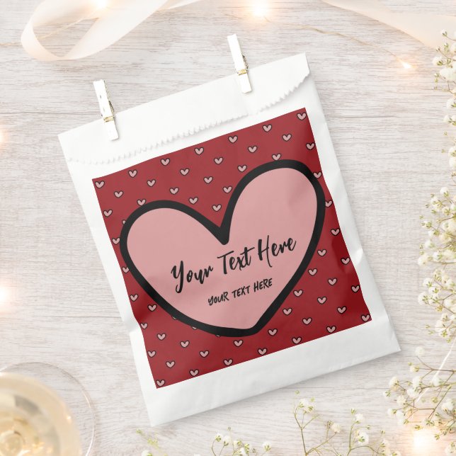 Fun Stylist Sweet Heart Party Vorlage Geschenktütchen (Ausgeschnitten)