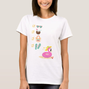 Fun Summer Beach Checklist T-Shirt