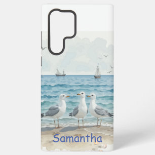 Fun Summer Holiday Sandy Beach Seagulas Samsung Galaxy Hülle