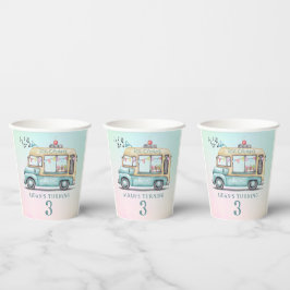 Fun Summer Ice Cream Truck Birthday Party  Pappbecher