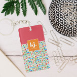 Fun Summer Stylish Monogram Schlüsselanhänger<br><div class="desc">Personalisieren Sie es für alle Familienmitglieder, Freunde, Mitarbeiter, Lehrer usw., um ein einzigartiges Geschenk für Geburtstage, Jahrestage, Hochzeiten, Weihnachten, Valentine oder jeden Tag, den Sie gewollt haben, um zu zeigen, wie viel sie oder er Ihnen bedeutet. Dieser Sake ist ein wunderbares Geschenk für jeden Anlass: Muttertag, Geburtstag, Neuvermählte, Großeltern und...</div>