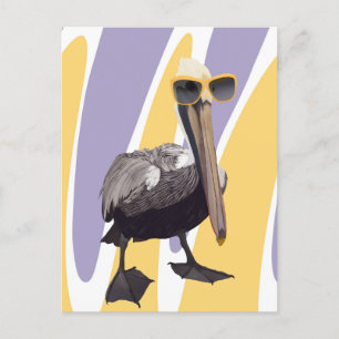 Fun Summer Vibes Pelican Bird Postkarte