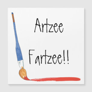 Fun Super Niedlich Artzee Fartzee-Kartenmagnet Magnetkarte