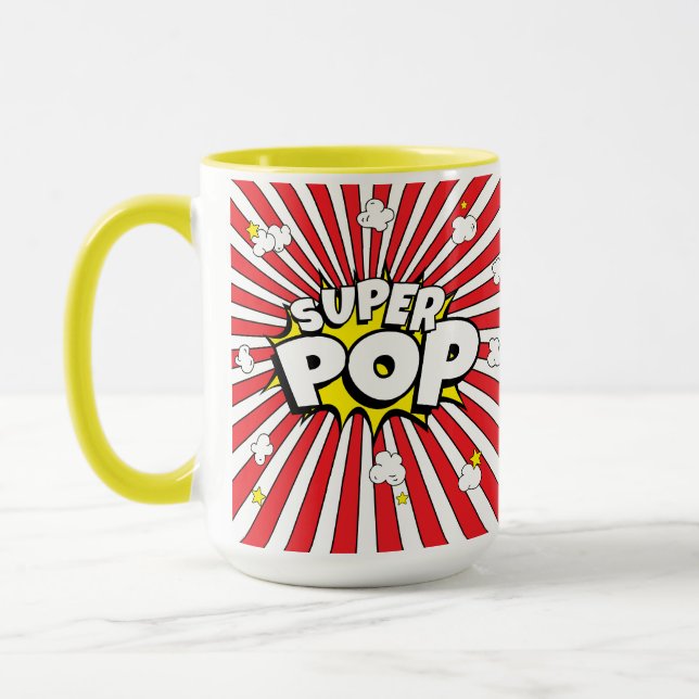 Fun SUPER POP! A 'Corny' (Pun Intended) Dad Humor  Tasse (Links)