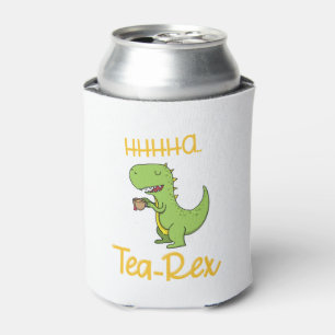 Fun T-Rex Sipping Tea Party Dosenkühler