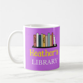 FUN! Tasse - Bibliothek - Personalisiert - Name hi