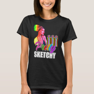 Fun Teacher Spaß Hübsche Farbige Stifte A T-Shirt