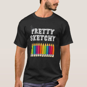 Fun Teacher Spaß Hübsche Farbige Stifte A T-Shirt