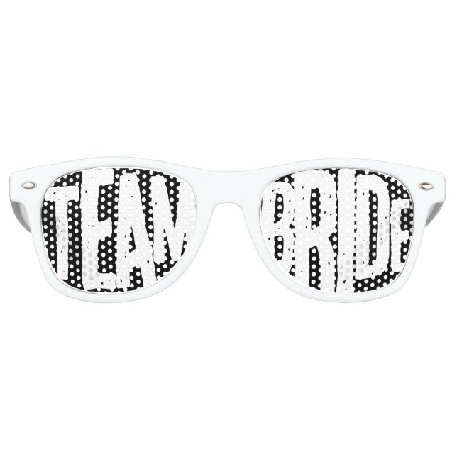 Fun Team Bride Junggeselinnen-Abschied Favoriten Partybrille (Vorderseite)