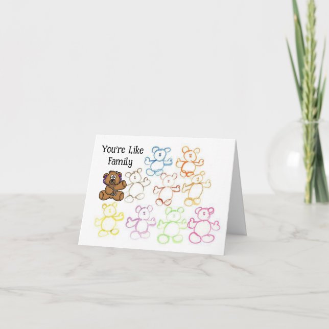 Fun Teddy Bears Doktor Danke Karte (Vorderseite)