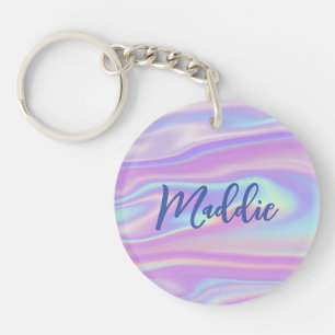 Fun tendance Faux Iridescente Personnalisé avec no