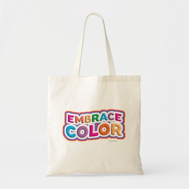 Fun Time Fett helle Embrace Farbe Motto Tragetasche (Vorne)