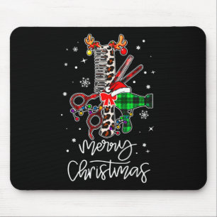 Fun Tool Friseur Barber Frohe Weihnachtsfeier Mousepad