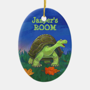 Fun Tortoise Personnalisé Ornement de salle