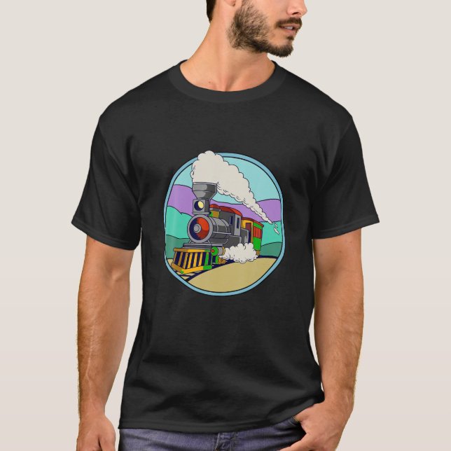 Fun Train Locomotive Model Railroad T Shirt (Vorderseite)