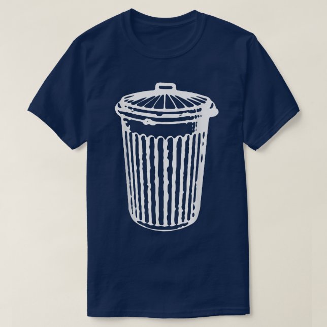 Fun TRASH CAN Garbage Day T-Shirt (Design vorne)